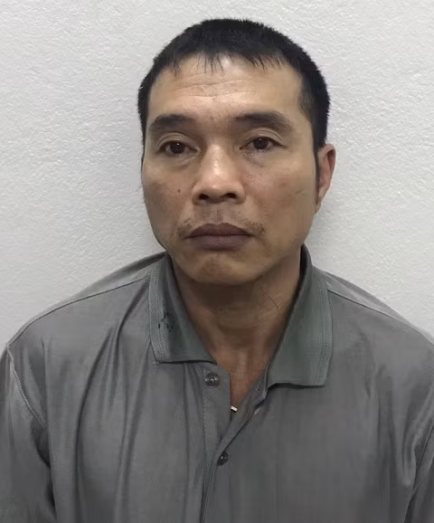 Đối tượng Mai Xuân Hiểu tại Cơ quan CSĐT Công an TP Cẩm Phả.