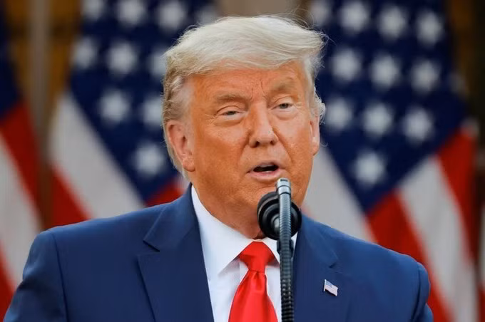 Tổng thống Mỹ phát biểu tại Vườn Hồng ở Nhà Trắng hôm 13/11. Ảnh: Reuters.