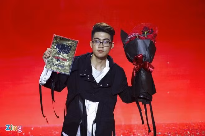 ICD trở thành quán quân của cuộc thi King of Rap. (Ảnh: Quỳnh Danh).