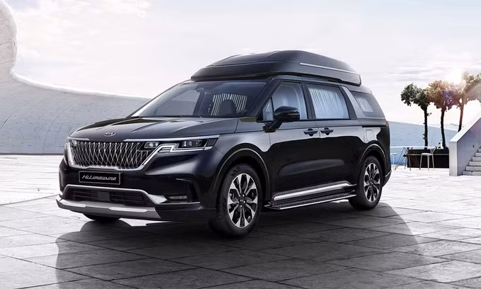 Kia Sedona thế hệ mới với gói độ Hi Limousine tại Hàn Quốc. Ảnh: Kia