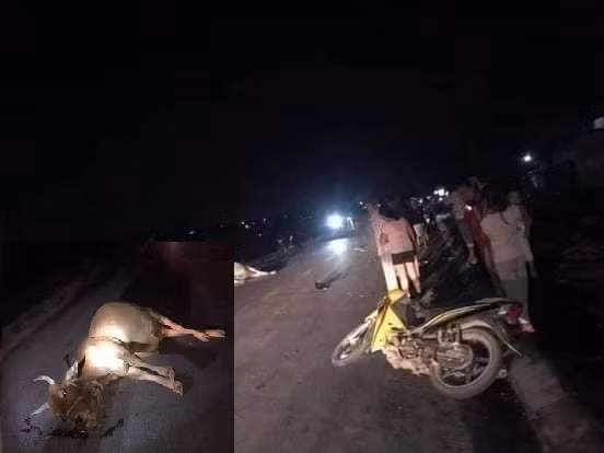 Hiện trường vụ tai nạn.