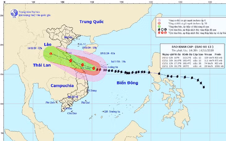 Chiều nay vùng biển từ Hà Tĩnh đến Quảng Ngãi biển động dữ dội.