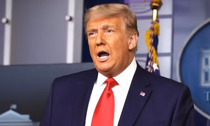 Tổng thống Mỹ Donald Trump trong cuộc họp báo tại Nhà Trắng hôm 24/11. Ảnh: AFP.