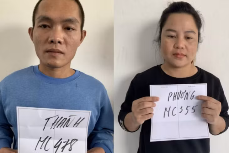Đối tượng bị truy nã Lê Văn Thành và Lò Thị Phương.