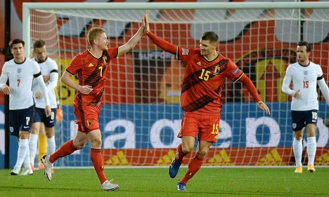 Bỉ chỉ cần hòa Đan Mạch ở lượt cuối, để giành suất vào vòng chung kết Nations League. Ảnh: Reuters