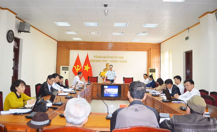 Quang cảnh buổi tiếp công dân.