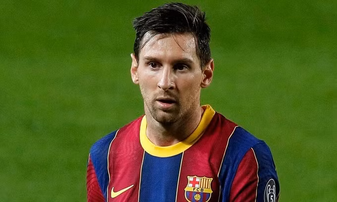 Messi ghi dấu giày vào năm bàn trong ba trận ở Champions League mùa này, và được Whoscored đánh giá cao nhất với trung bình 9,14 điểm mỗi trận. Ảnh: Reuters