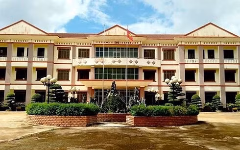 Trụ sở UBND huyện Tuy Đức - nơi ông Nguyễn Ngọc Long công tác với nhiều tai tiếng.