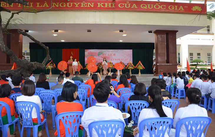 Quang cảnh lễ kỷ niệm.