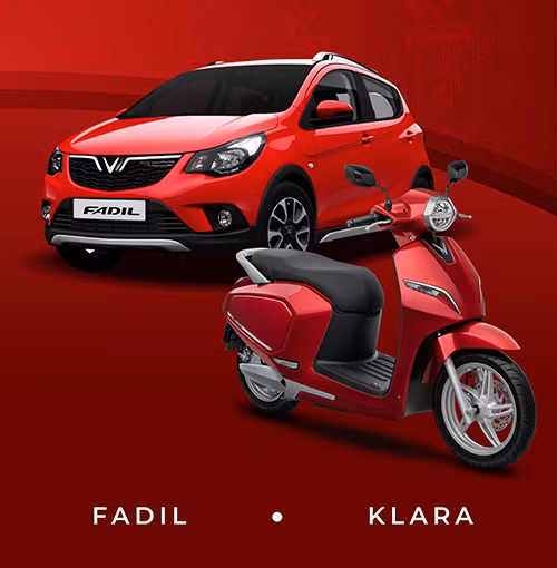 Hình ảnh Fadil trên một bảng quảng cáo điện tử. Ôtô cỡ nhỏ của VinFast sẽ xuất hiện thực tế trong tuần tới.