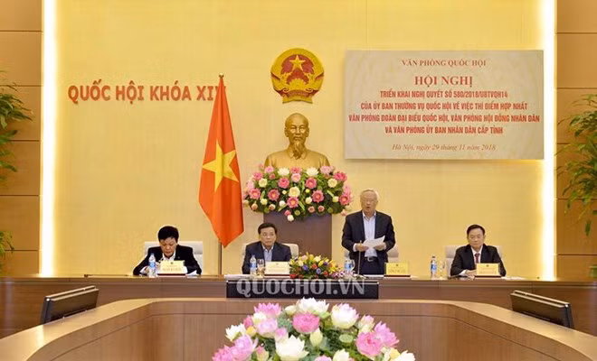 Phó Chủ tịch Quốc hội Uông Chu Lưu phát biểu khai mạc hội nghị. (Nguồn: quochoi.vn)