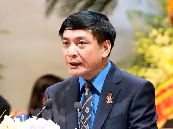 Ông Bùi Văn Cường, Ủy viên Trung ương Đảng, Chủ tịch Tổng Liên đoàn Lao động Việt Nam. (Ảnh: TTXVN)