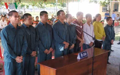 9 bị cáo tại phiên tòa