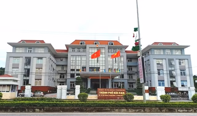 Trụ sở Thành ủy-HĐND-UBND thành phố Bắc Cạn hiện nay.