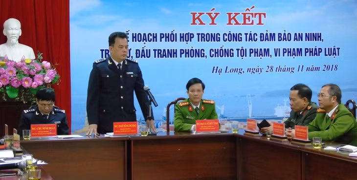 Toàn cảnh hội nghị ký Quy chế phối hợp (Ảnh: Nguyễn Thị Hồng-Chi cục Hải quan cảng Cái Lân).