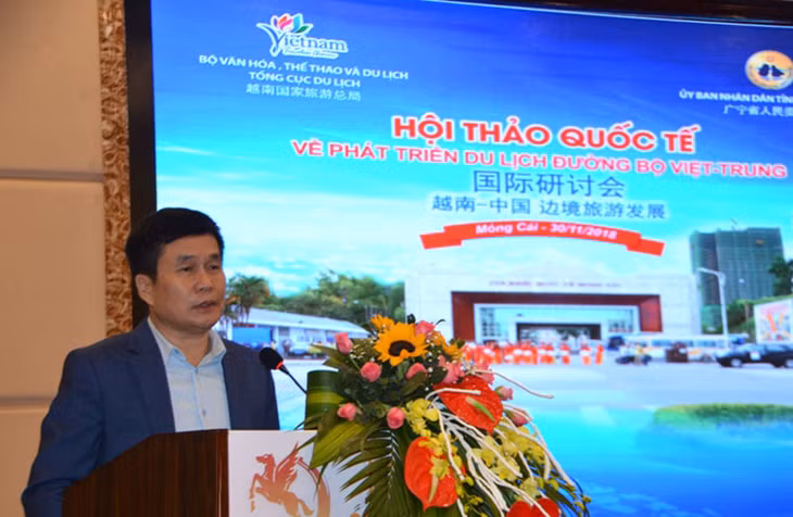 Ông Trịnh Đăng Thanh, Phó Gi ám đốc Sở Du lịch Quảng Ninh, chia sẻ về quản lý khai thác khách du lịch từ thị trường Trung Quốc trên địa bàn tỉnh Quảng Ninh