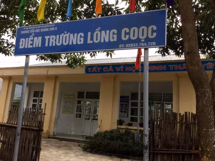 Từ ngày 25/11, cô và trò ở điểm trường