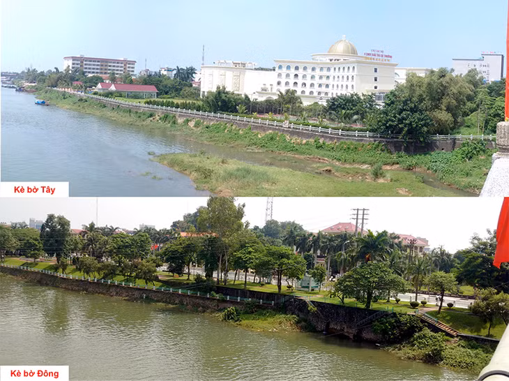 Bờ tây và Đông sông KaLong nguyên trạng trước khi tiểu dự án được triển khai.