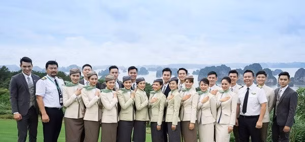 Hình ảnh về các tiếp viên khóa đầu tiên của Bamboo Airways. (Nguồn: Tập đoàn FLC)