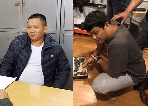 Phạm Văn Tài (bên trái) và Phạm Lâm Anh Tuấn. Ảnh: Khánh Hương.