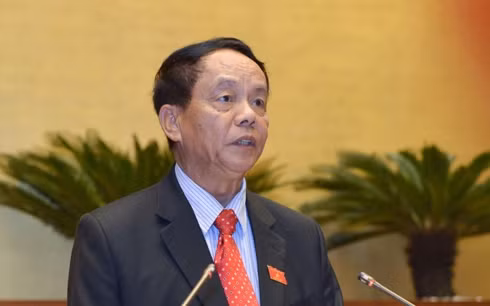 Chủ nhiệm Uỷ ban Quốc phòng - An ninh Võ Trọng Việt: Qua rà soát thì số lượng vị trí có cấp bậc hàm cấp tướng đã giảm so với quy định hiện hành