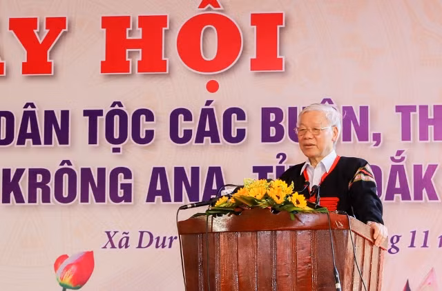 Tổng Bí thư, Chủ tịch nước: Xã Dur Kmăk được như ngày hôm nay là nhờ bà con đoàn kết một lòng, nỗ lực phấn đấu không ngừng.