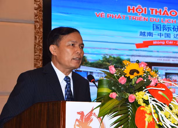 Ông Ngô Hoài Chung, Phó Tổng Cục trưởng phụ trách Tổng cục Du lịch phát biểu tại hội thảo.