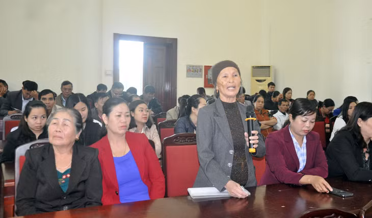 Cử tri huyện Hải Hà gửi ý kiến tới ĐBQH.