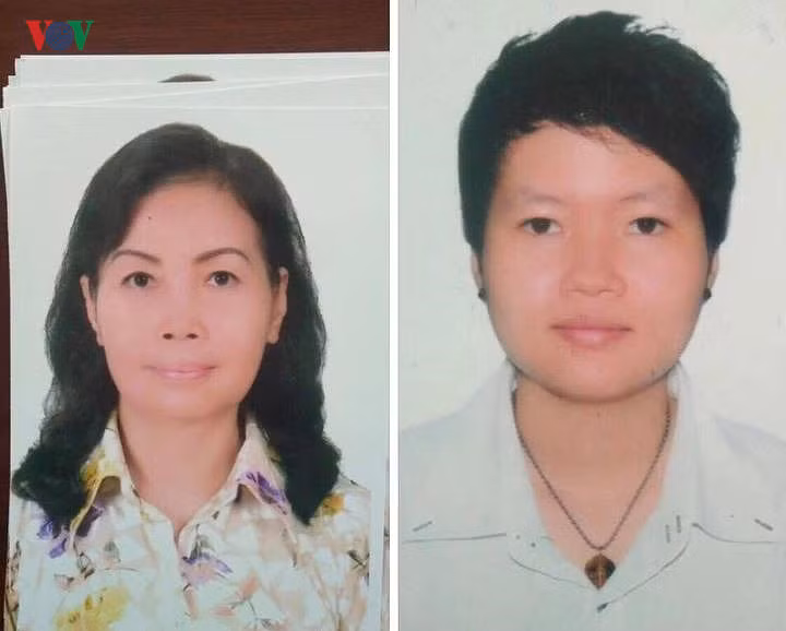  Đối tượng Phạm Thị Thiên Hà ( tóc ngắn) và đồng phạm.