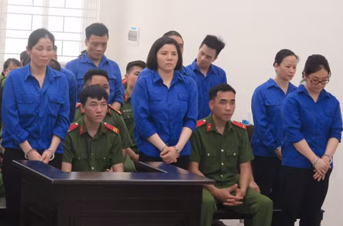 Các bị cáo trong đường dây ma túy xuyên Việt do Phạm Minh Tuấn cầm đầu.