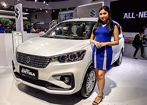 Suzuki Ertiga mới tại triển lãm IIMS, Indonesia 2019. Ảnh: Autoindustriya