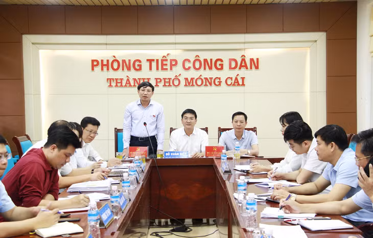 Đồng chí Nguyễn Xuân Ký, Phó Bí thư Thường trực Tỉnh ủy, phát biểu tại buổi làm việc.