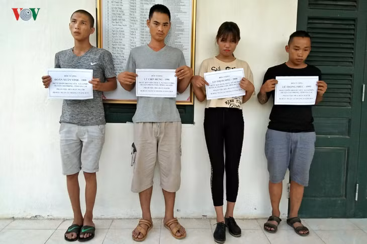  Các đối tượng trong đường dây mua bán người tại Đồn Biên phòng Cửa khẩu Ma Lù Thàng, huyện Phong Thổ, tỉnh Lai Châu.