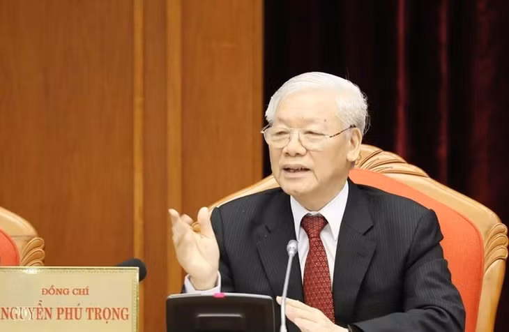 Tổng Bí thư, Chủ tịch nước Nguyễn Phú Trọng phát biểu khai mạc Hội nghị.