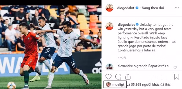  De Ligt gây chú ý.