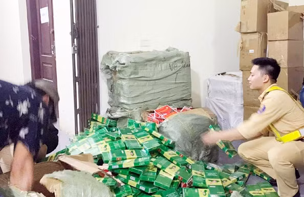 Tang vật vi phạm do Công an tạm giữ.