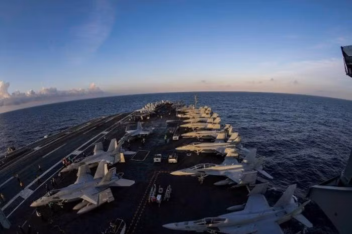 Nhóm tác chiến tàu sân bay Mỹ USS Abraham Lincoln hiện đang có mặt tại Trung Đông. Ảnh: USNI.