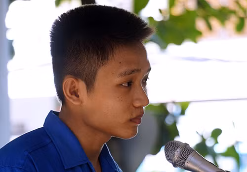 Bị cáo Hồng tại toà. Ảnh: N.T.