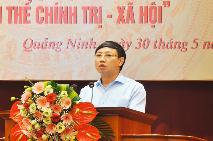 Đồng chí Nguyễn Xuân Ký, Phó Bí thư Thường trực Tỉnh ủy phát biểu chỉ đạo tại hội nghị.
