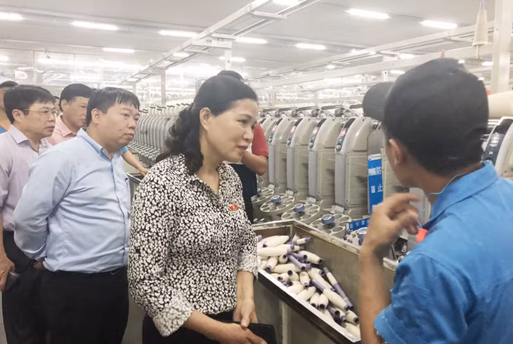 Đoàn ĐBQH trỉnh giám sát việc thực hiện chính sách pháp luật về KCN, KKT tại Khu công nghiệp Hải Yên (TP Móng Cái)
