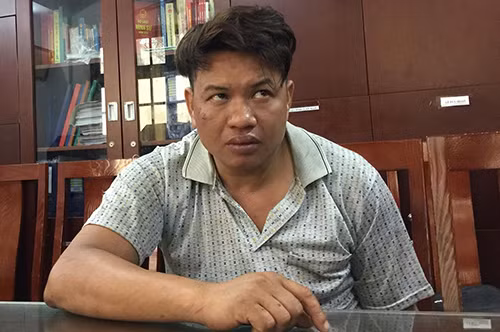 Bình tại cơ quan điều tra. Ảnh: Văn Hoàn.