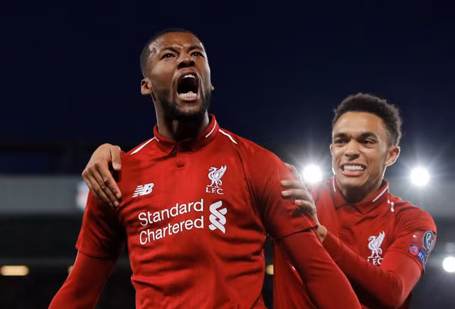 Wijnaldum vào sân ở đầu hiệp hai và ghi liền 2 bàn trong vòng 2 phút.