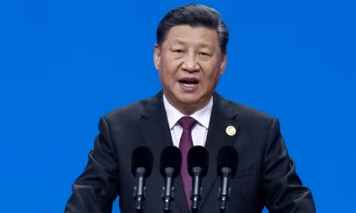 Chủ tịch Trung Quốc Tập Cận Bình phát biểu tại Bắc Kinh ngày 15/5. Ảnh: AFP.