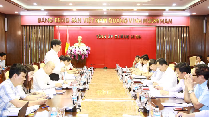 Ban Tuyên giáo Trung ương làm việc với Thường trực Tỉnh ủy