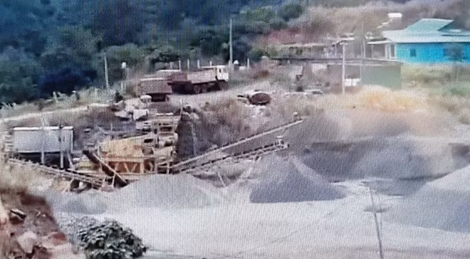 Mỏ đá của Công ty TNHH Thạch Lợi, nơi xảy ra vụ nổ