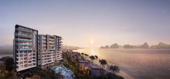 Dự án sở hữu tầm nhìn trực diện vịnh Hạ Long, đánh dấu lần đầu tiên miền Bắc có sản phẩm nghỉ dưỡng ven biển mang thương hiệu quốc tế sang trọng.