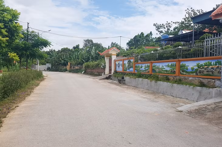 Tuyến đường NTM kiểu mẫu ở thôn 14, xã Hiệp Hòa, thị xã Quảng Yên