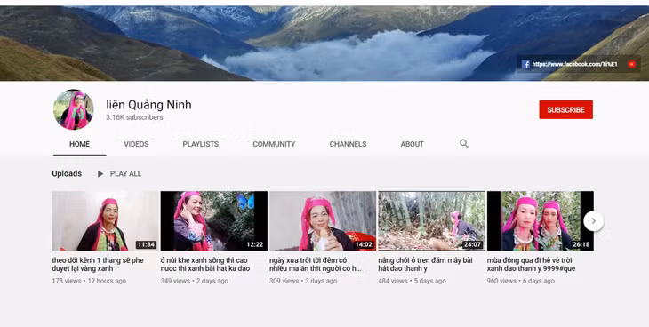 Kênh Youtube Liên Quảng Ninh đã có hơn 3000 lượt người đăng ký