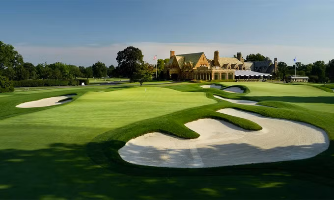 Sân Winged Foot sẽ không đón khán giả khi US Open diễn ra giữa tháng 9 tới. Ảnh: Golf Digest.
