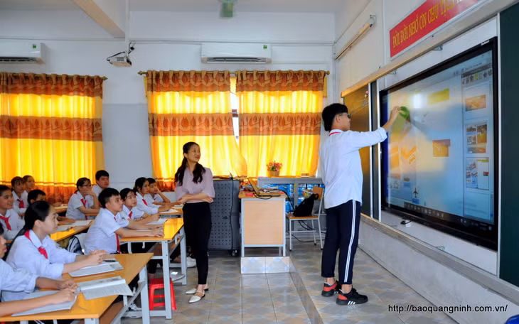 Một giờ học sôi nổi, hào hứng của cô và trò 